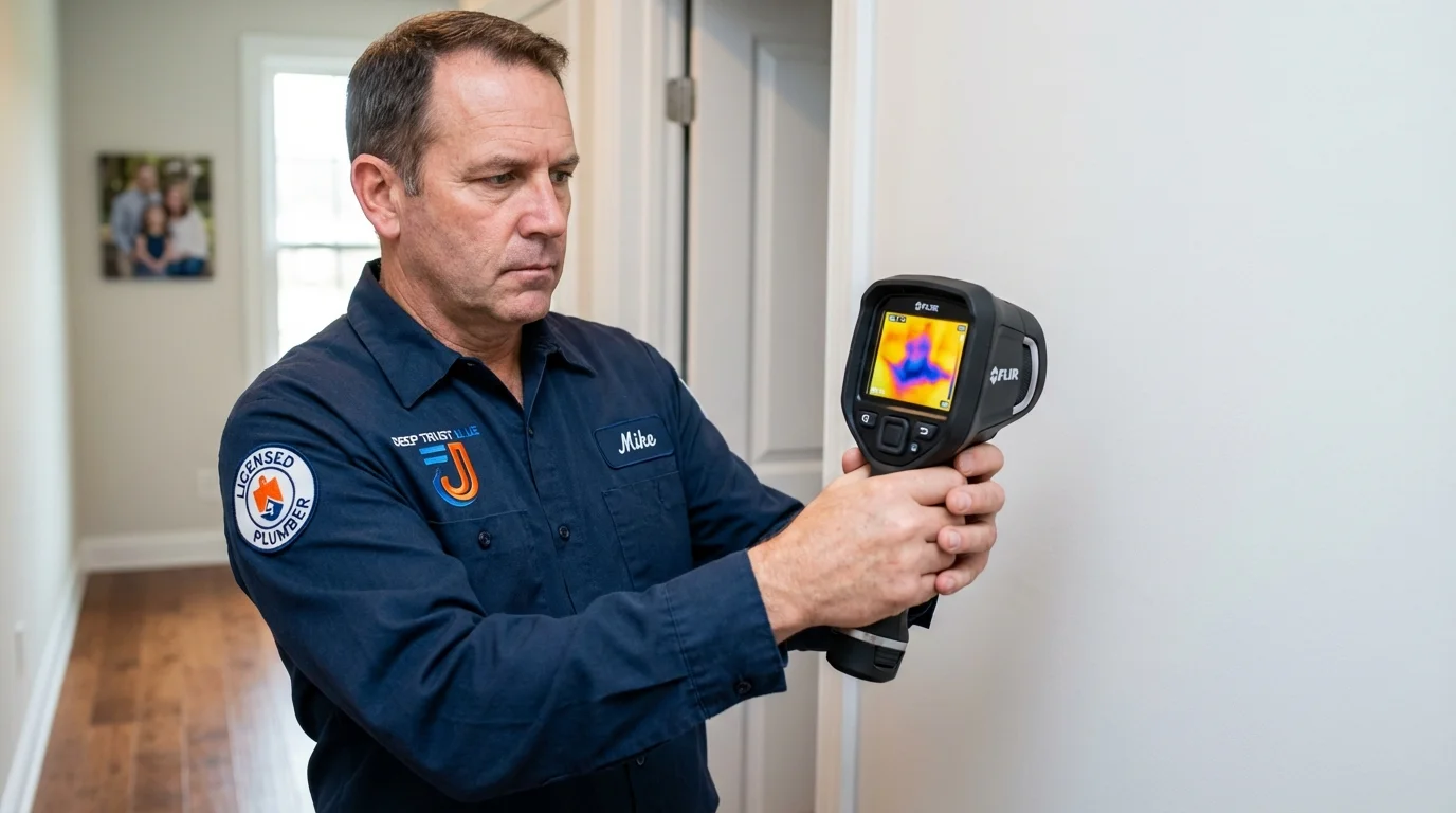 Thermal imaging leak detection by Johns Plumbing LLC in Safford