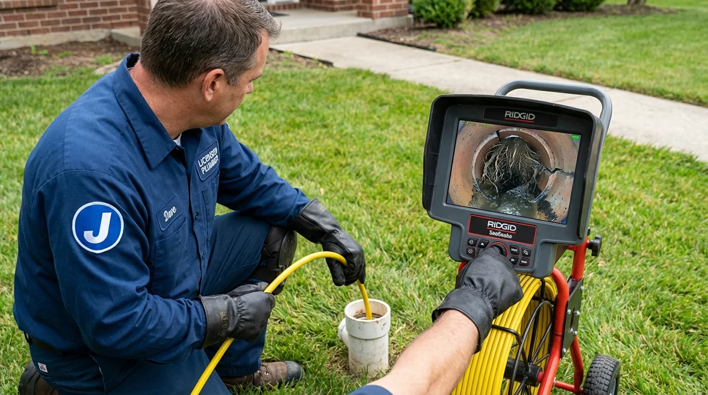 Sewer camera inspection being performed by Johns Plumbing LLC in Safford